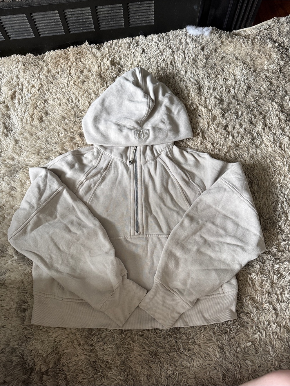 Lululemon Orangetheory hooded Croped Scub